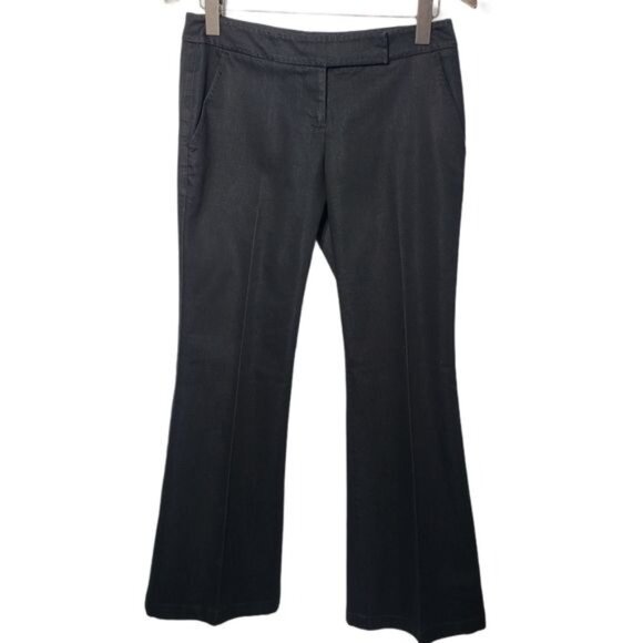 T Tahari Black Flared Dress Pants Women With‎ Button Closure & Belt Loops Size 2 - Picture 1 of 8
